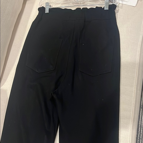 Zara Black High Rise Gartered Waistline Pants size Small - Picture 13 of 15